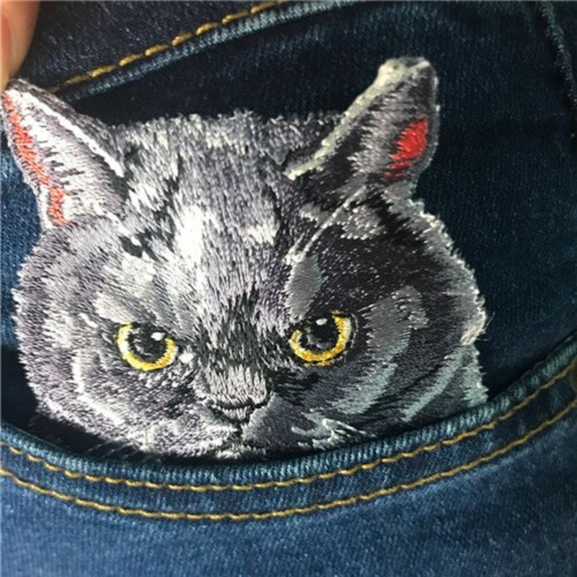 Cat Sew / Iron Patch Cute Cat Patch for Cat style lover Etsy