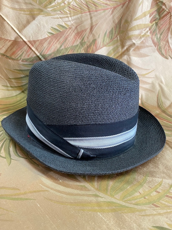 KNOX Fedora, Vintage straw men’s hat,  manufacture