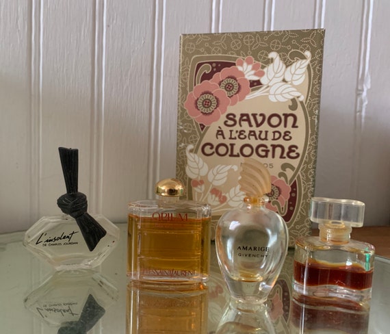 Vintage perfume miniature bottles Lot of 4, cosme… - image 1