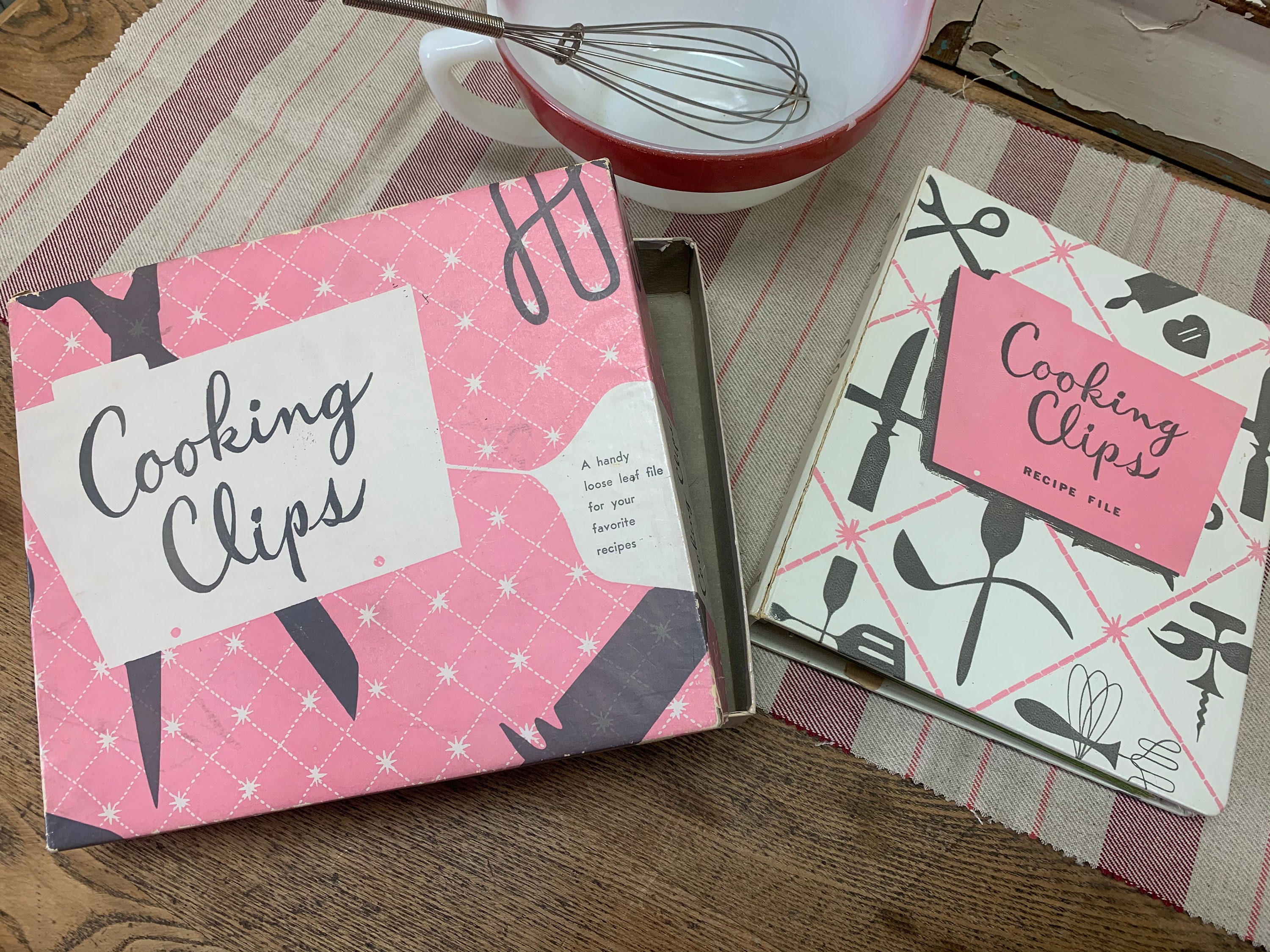 Vintage Recipe Folder in original box kitchen decor kitsch Etsy