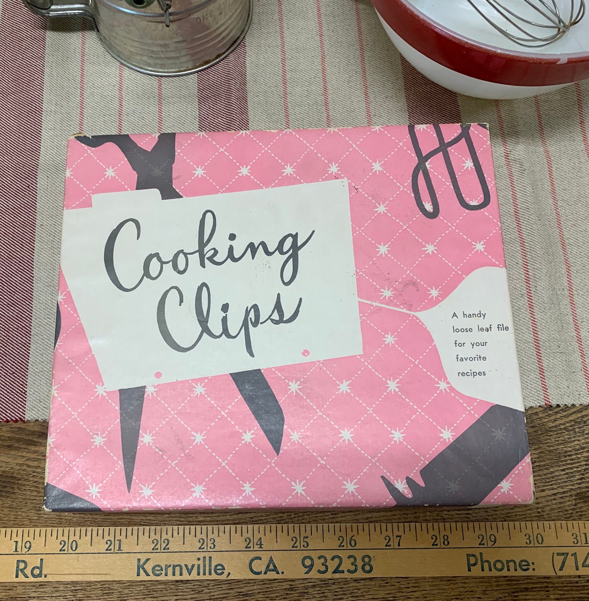 Vintage Recipe Folder in original box kitchen decor kitsch Etsy