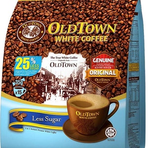 The famous Old Town White Coffee 3in1 Coffee Classic, Hazelnut, Less Sugar image 3