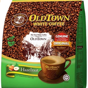 The famous Old Town White Coffee 3in1 Coffee Classic, Hazelnut, Less Sugar image 4