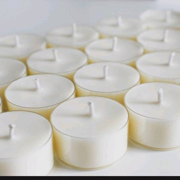 15 Tealights hand poured soy wax