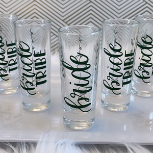 Bridal Party Shot Glass | Bridesmaid Proposal Gift | Bachelorette Party Favor | Personalized Shot Glass | Wedding Party Shot Glass | Gift