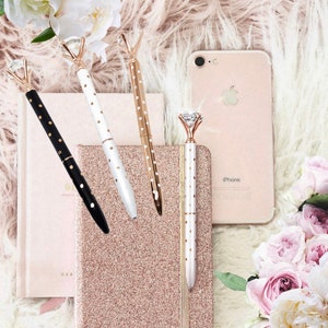 Diamond Pen | Party Favor | Gift for Her | Bridesmaid Box Gift Idea | Bride Gift | Birthday Gift Box | Galentines Day Gift | Journal Pen