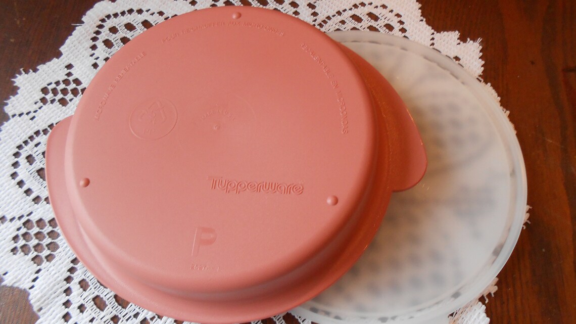 Vintage Tupperware Microwave Bowl with Lid Etsy