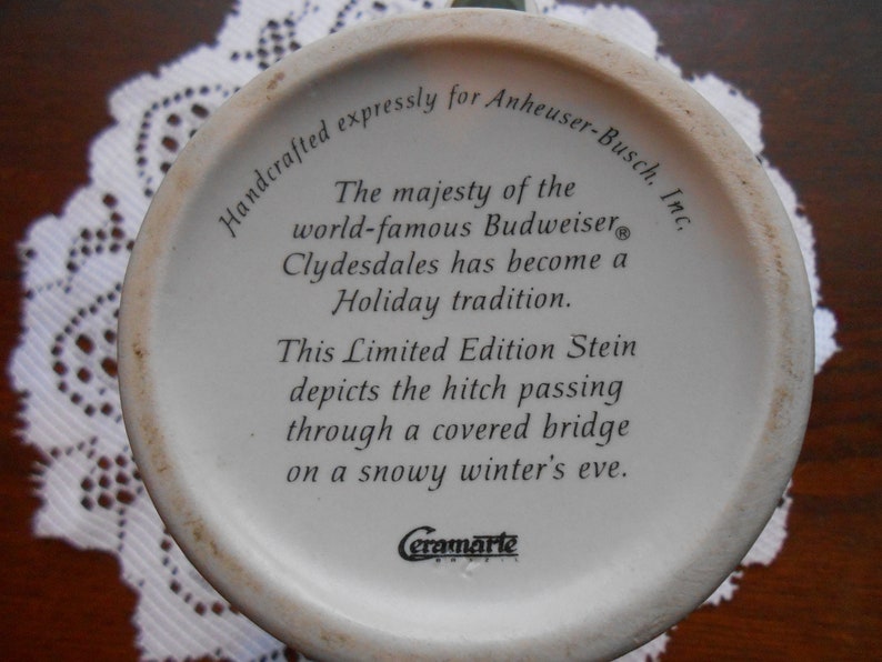 Vintage Budweiser Collectible Beer Stein