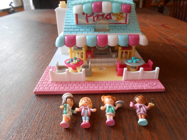 Pizzeria Polly Pocket COMPLETE AVEC LUMIÈRES ! Vintage