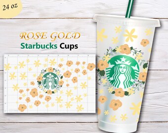 Rose Gold Starbucks Etsy