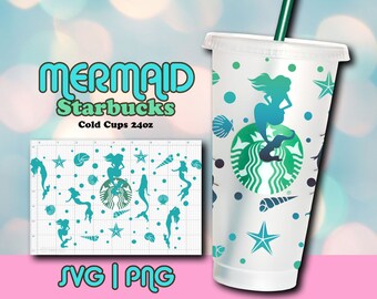 Free Free 209 Little Mermaid Starbucks Cup Svg SVG PNG EPS DXF File