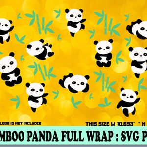 Download Bamboo Panda Starbuck Cup Coffee SVG Bundle Panda svg Panda | Etsy