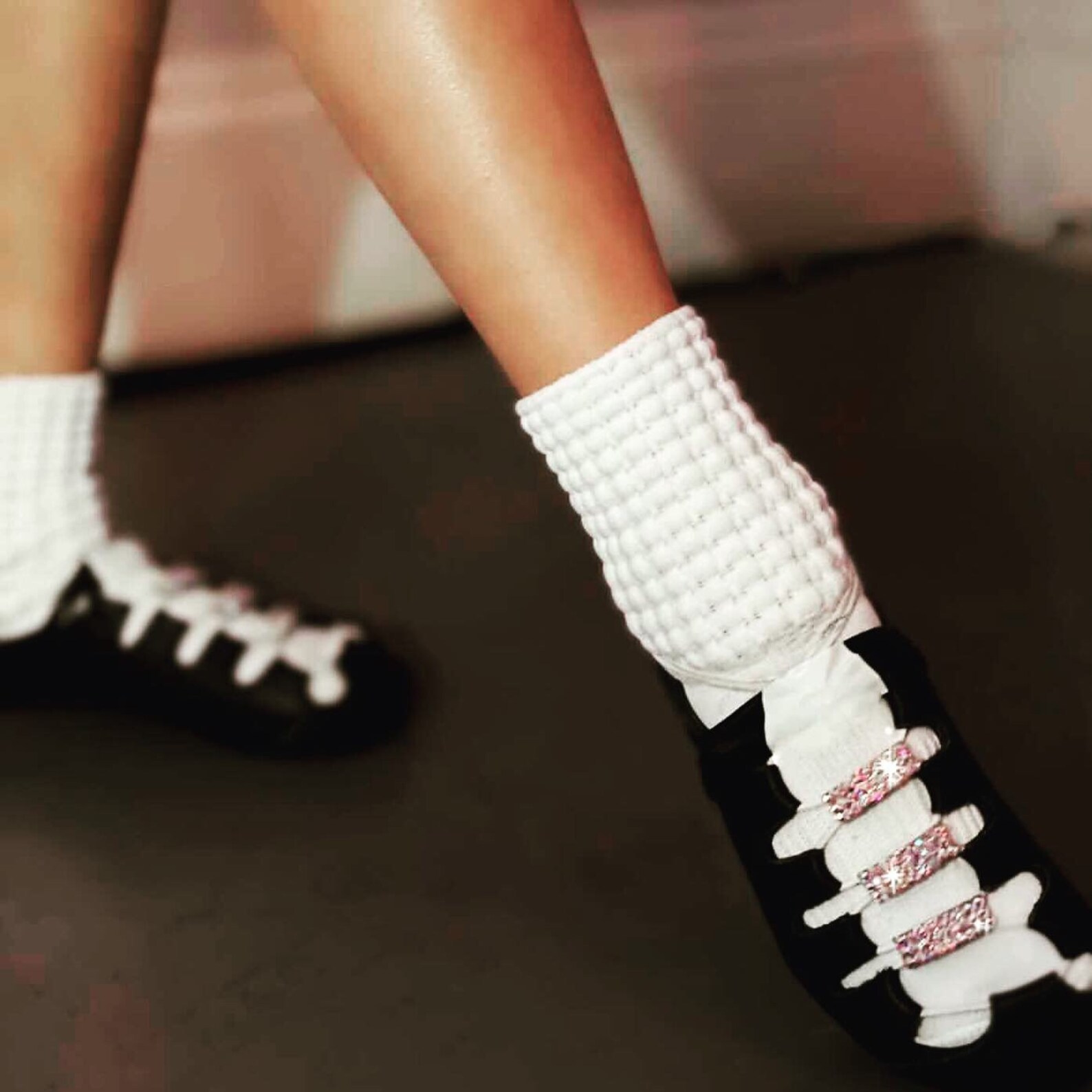 Irish Dancing Pump / Light Shoe Buckles in CLEAR CRYSTAL Etsy