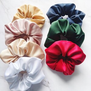 Personalized Satin Scrunchie, Custom Name Hair Tie, Bridesmaid Gift image 7