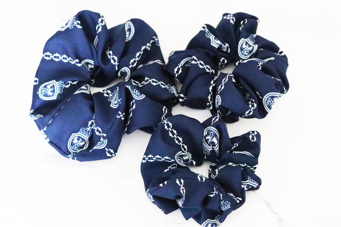 3. Pastel Blue Silk Hair Scrunchie - wide 5