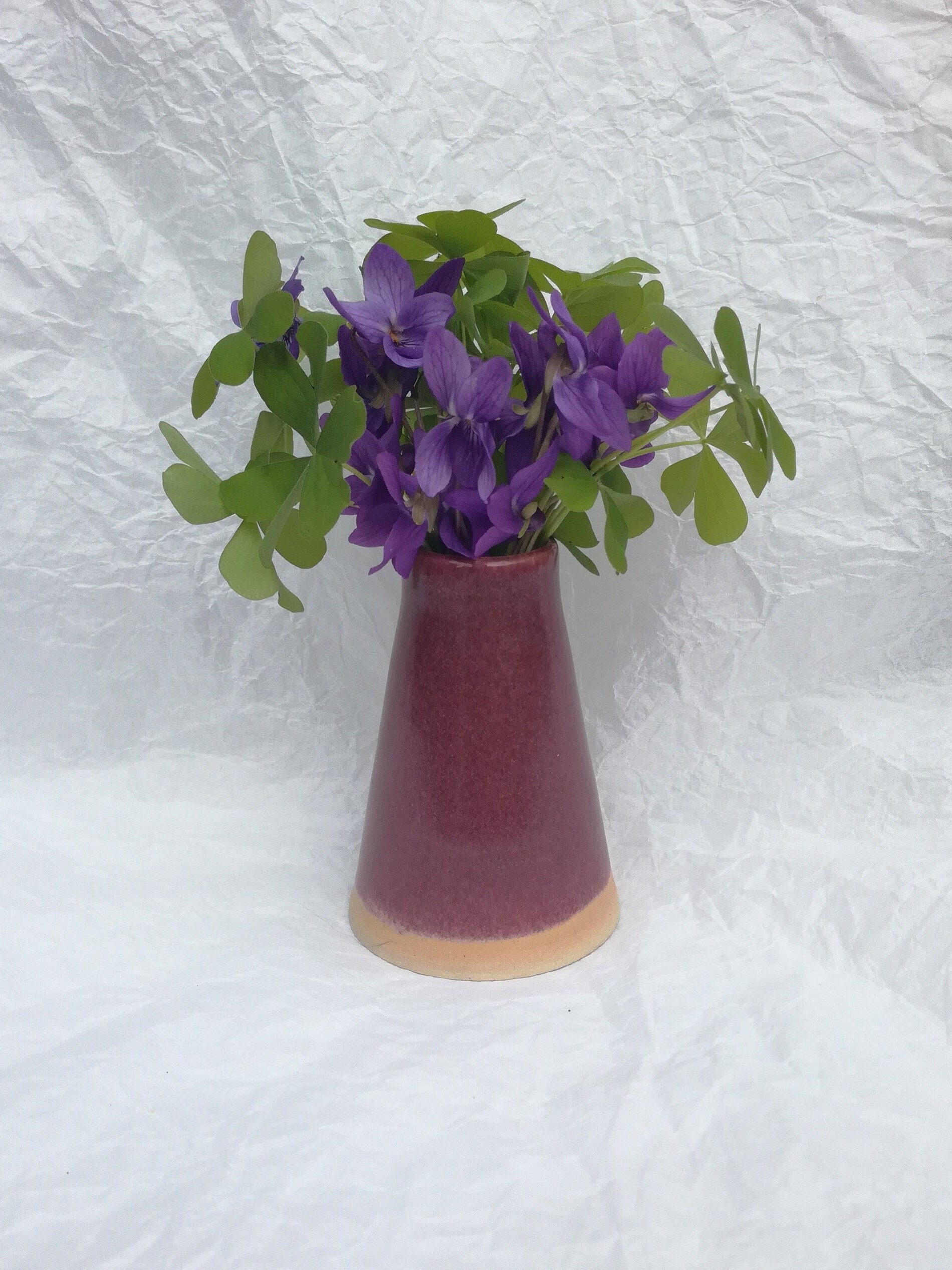 Mini-Vase, Petit Vase, Soliflore, Céramique, en Grès, Artisanal Fait Main, Choix de Couleur Multiple