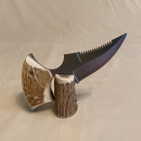 Whitetail Antler Handled Skinner Knife