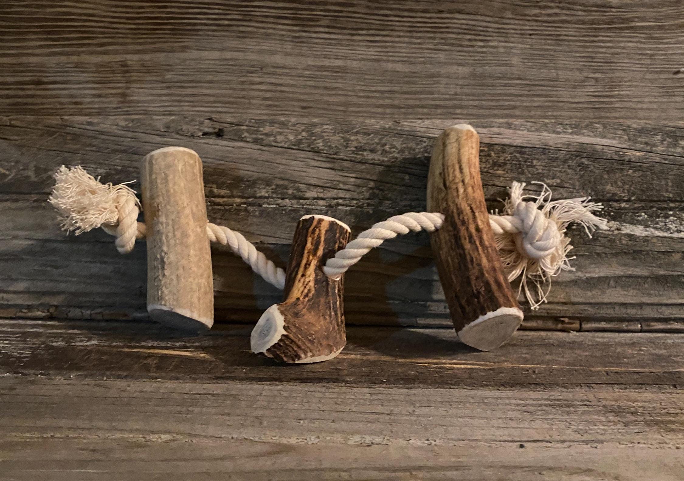 Elk Antler Rope Dog Toy - Etsy