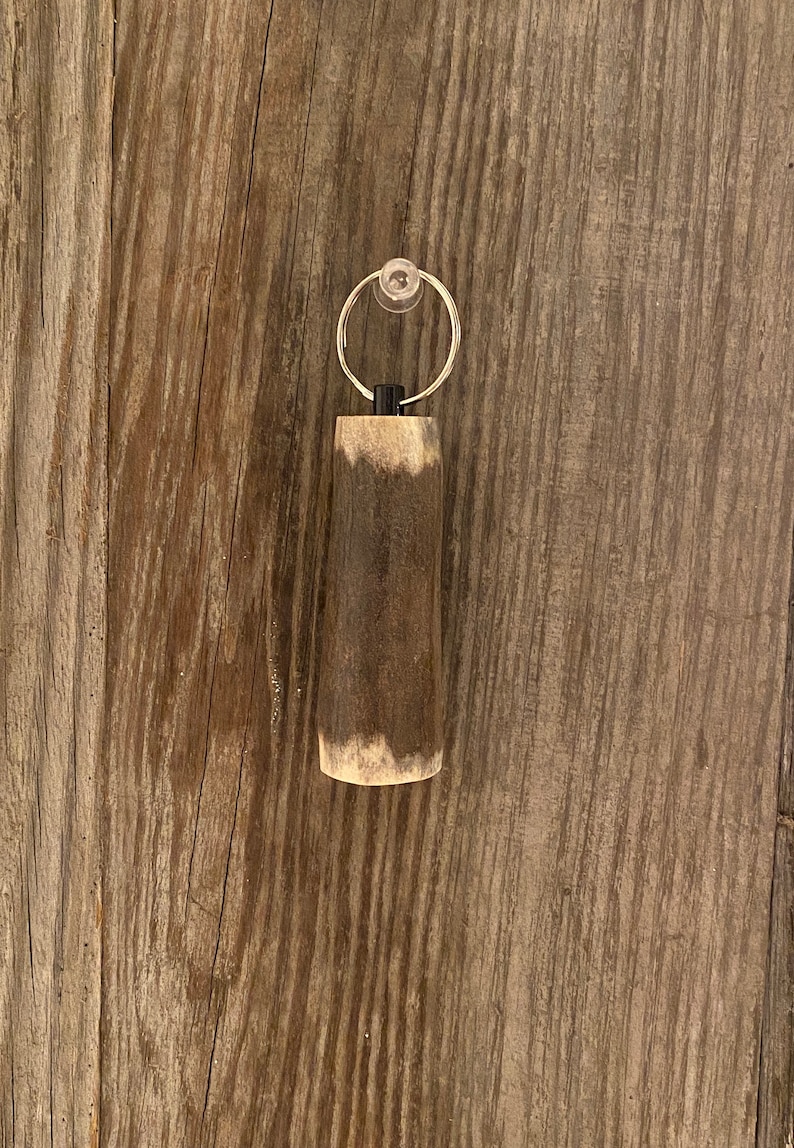 Whitetail Antler Pill Container Keyring