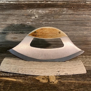 Antler Handled Ulu Knife