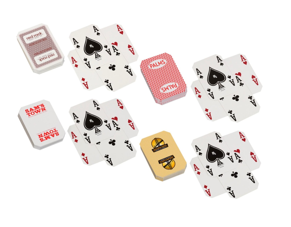 Playing Cards Las Vegas Casino Themed 4 Pack Perfect for Etsy
