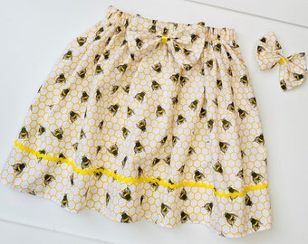 Bee Design Handmade Girls Skirt