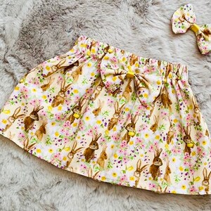 Handmade Girls Easter Rabbit Skirt & Free Hairbow/Photo Shoot