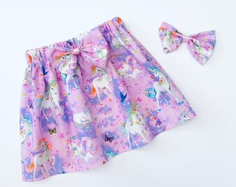 Handmade  Girls Birthday Skirt & Matching HairBow/Photo Shoot/Party/CakeSmash