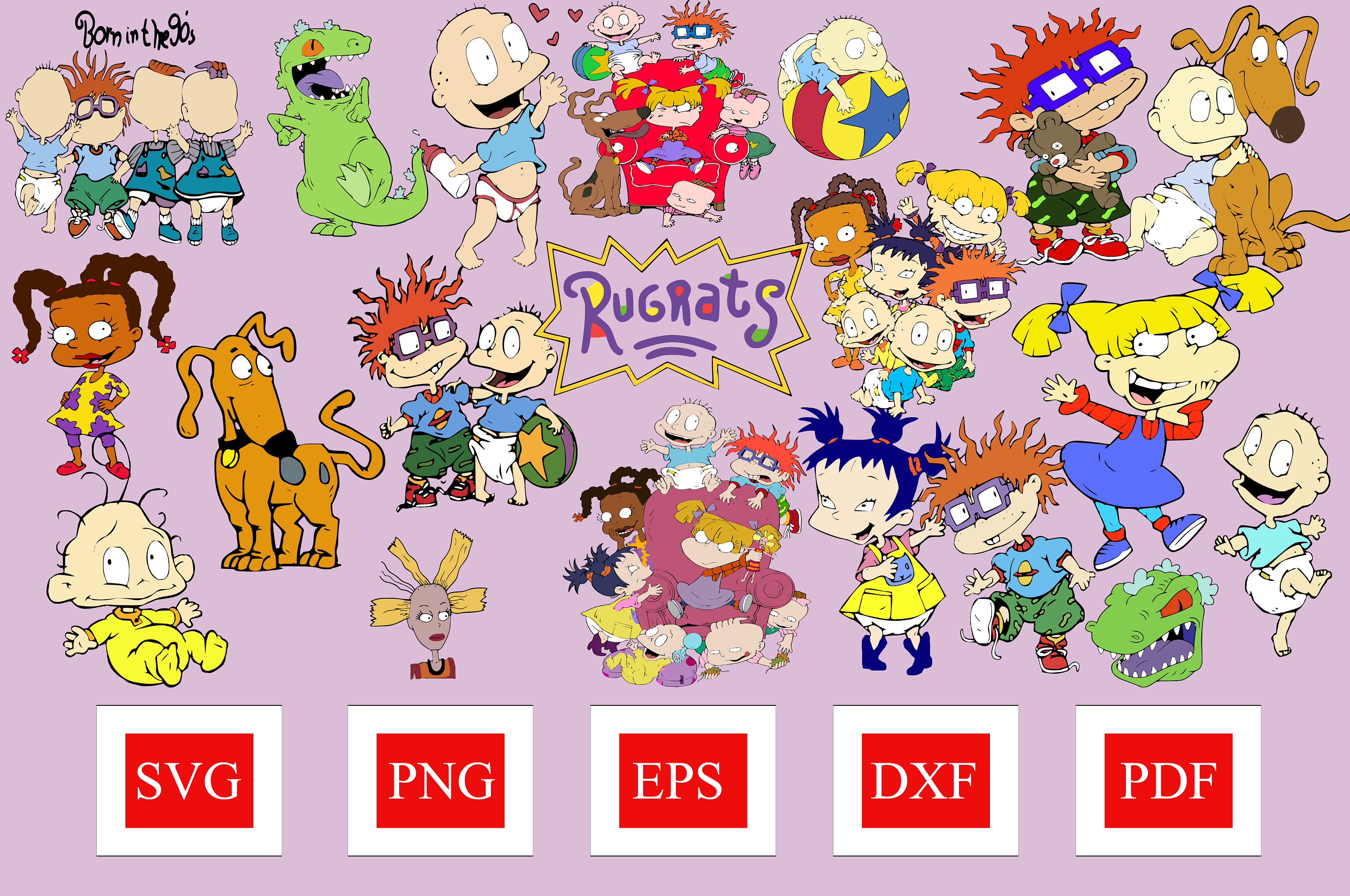 Download Bundle Rugrats svg png Cricut Rugrats Silhouette Cut Files | Etsy