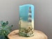 LED Candle 'Lighthouse' -  sea themed pillar candle - ocean, waves and seagulls - gift home decoration - hand decorated art wax candles 