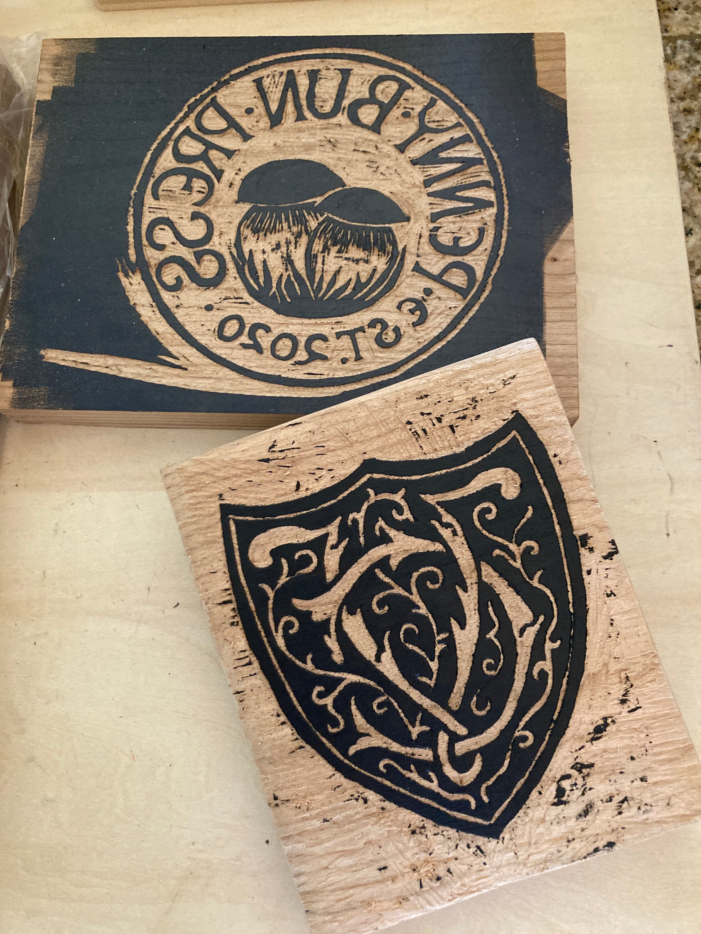 Custom Carved Logo + Woodcut Logo Design - Etsy Finland, image size:2250x3000