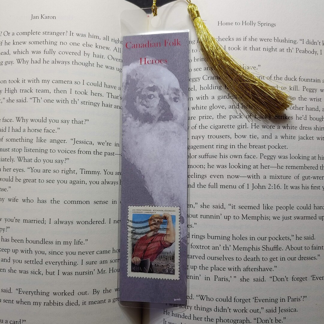 Postage Stamp Bookmark Canadian Folk Heroes Etsy
