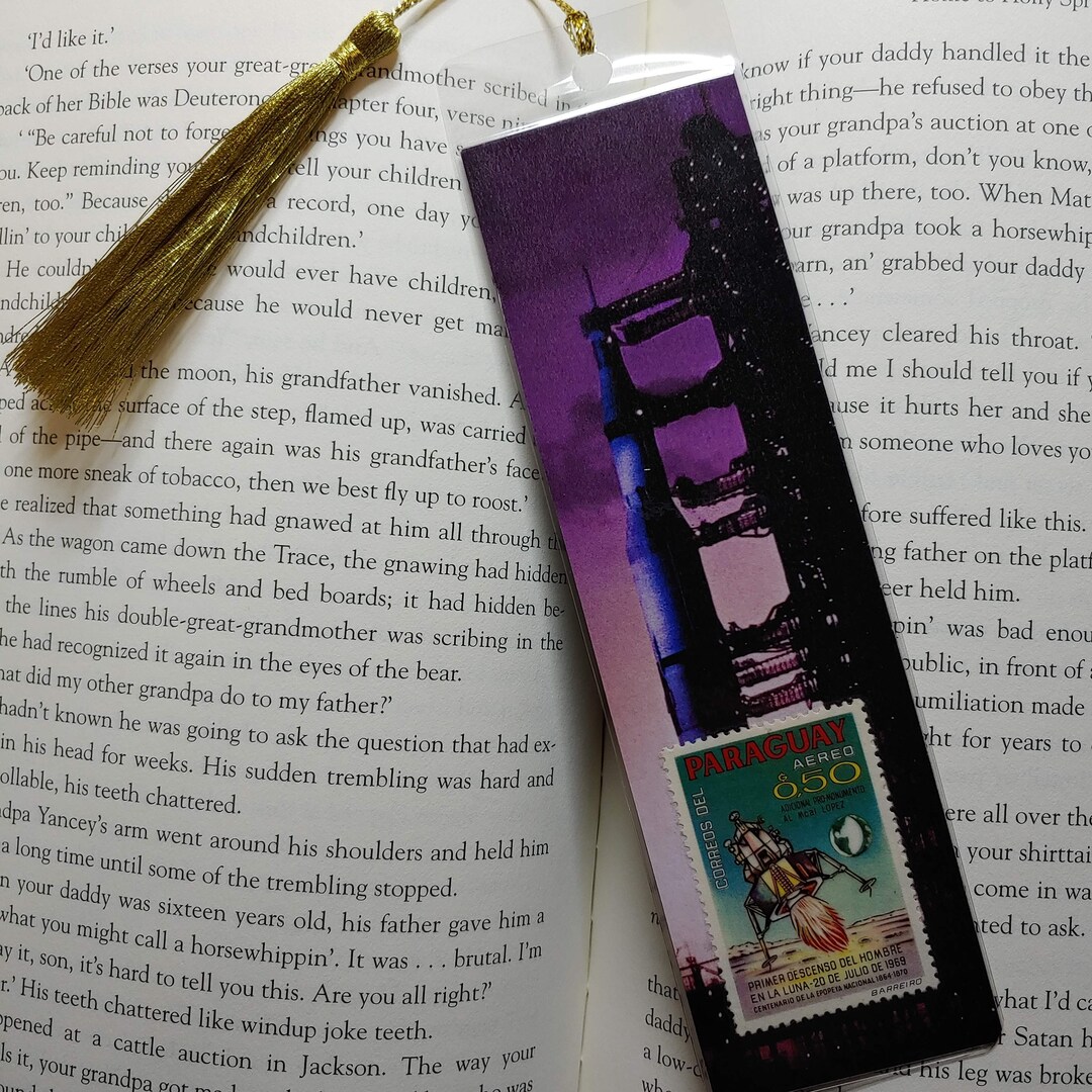 Postage Stamp Bookmark, Space Exploration Etsy