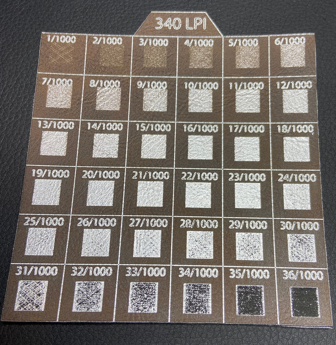 Leatherette Engrave Settings for Laser Cutter/engraver Vector File Etsy