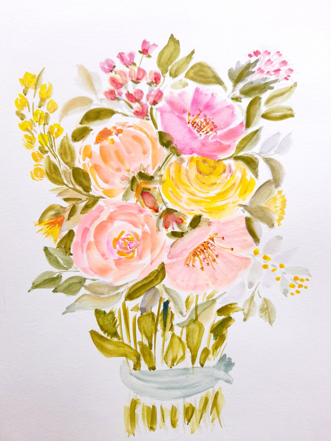 Floral Art Prints Digital Prints Floral Wall Art Flower Etsy