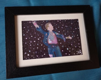 Chris Martin Coldplay print of my hand painted picture of Coldplay's Chris Martin. Coldplay gift| Gift for Coldplay fan|unique Coldplay gift