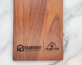 Custom Corporate Logo hardwood cutting board, engraved logo onto board, small business gift, employee gift, your logo here, branded gifts