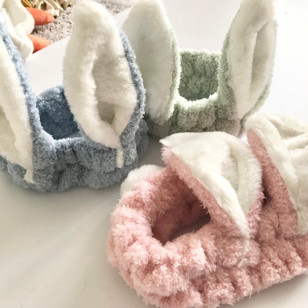 Plush Headband, Spa Headband, Makeup Face Wash Headband，Bunny Ear Headband