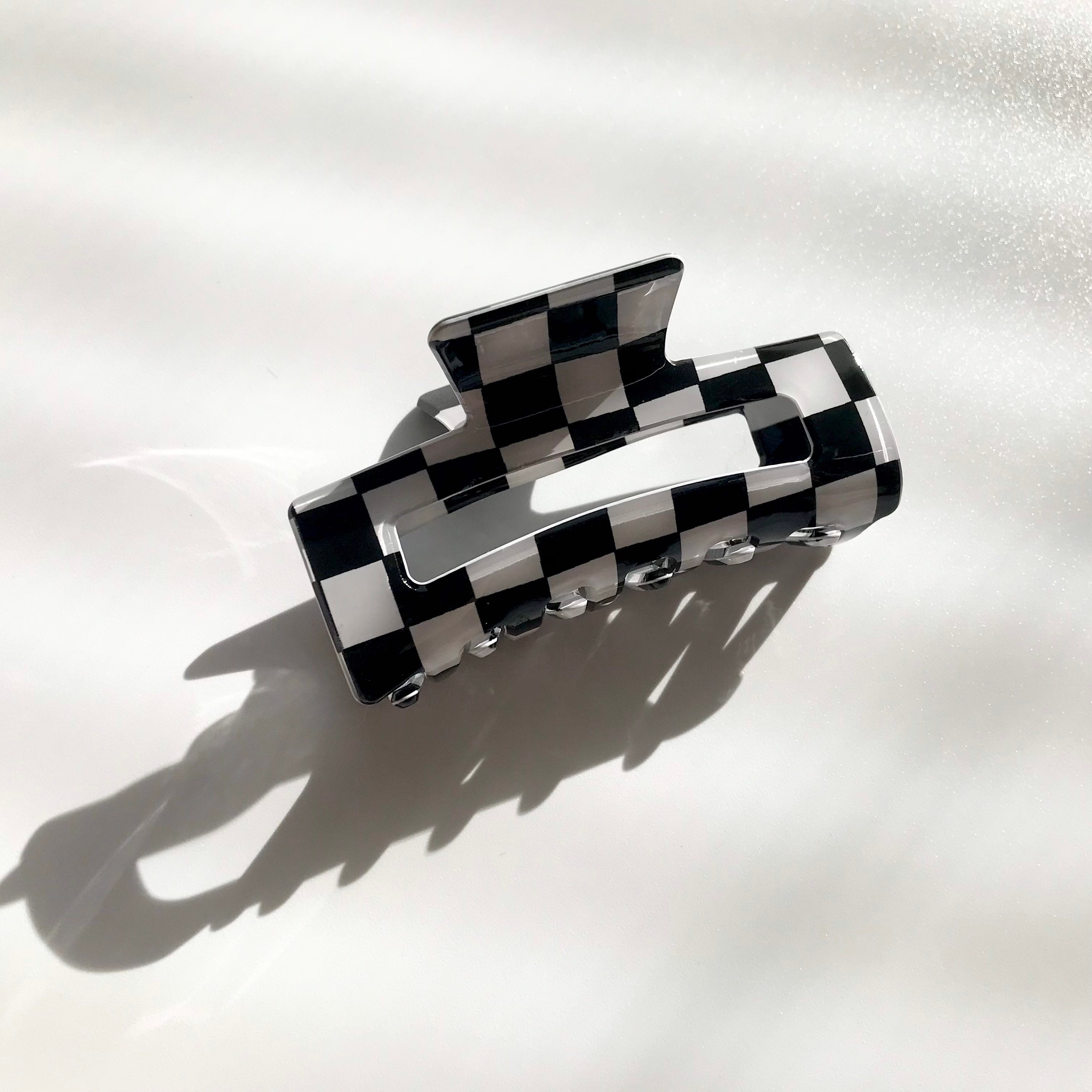 Checkered Hair Claw Retro Vintage Inspired Hair Claw Clip Etsy