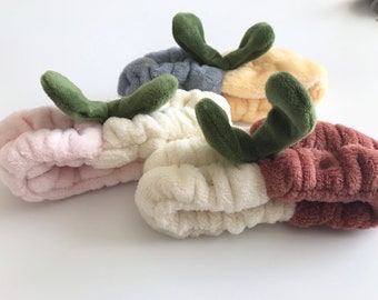 Plush Headband, Spa Headband, Makeup Face Wash Headband，Sprout Headband