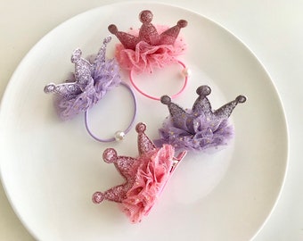 Crown Hair Clips, Crown Hair Tie, Toddler Children’s Girl Hair Clip