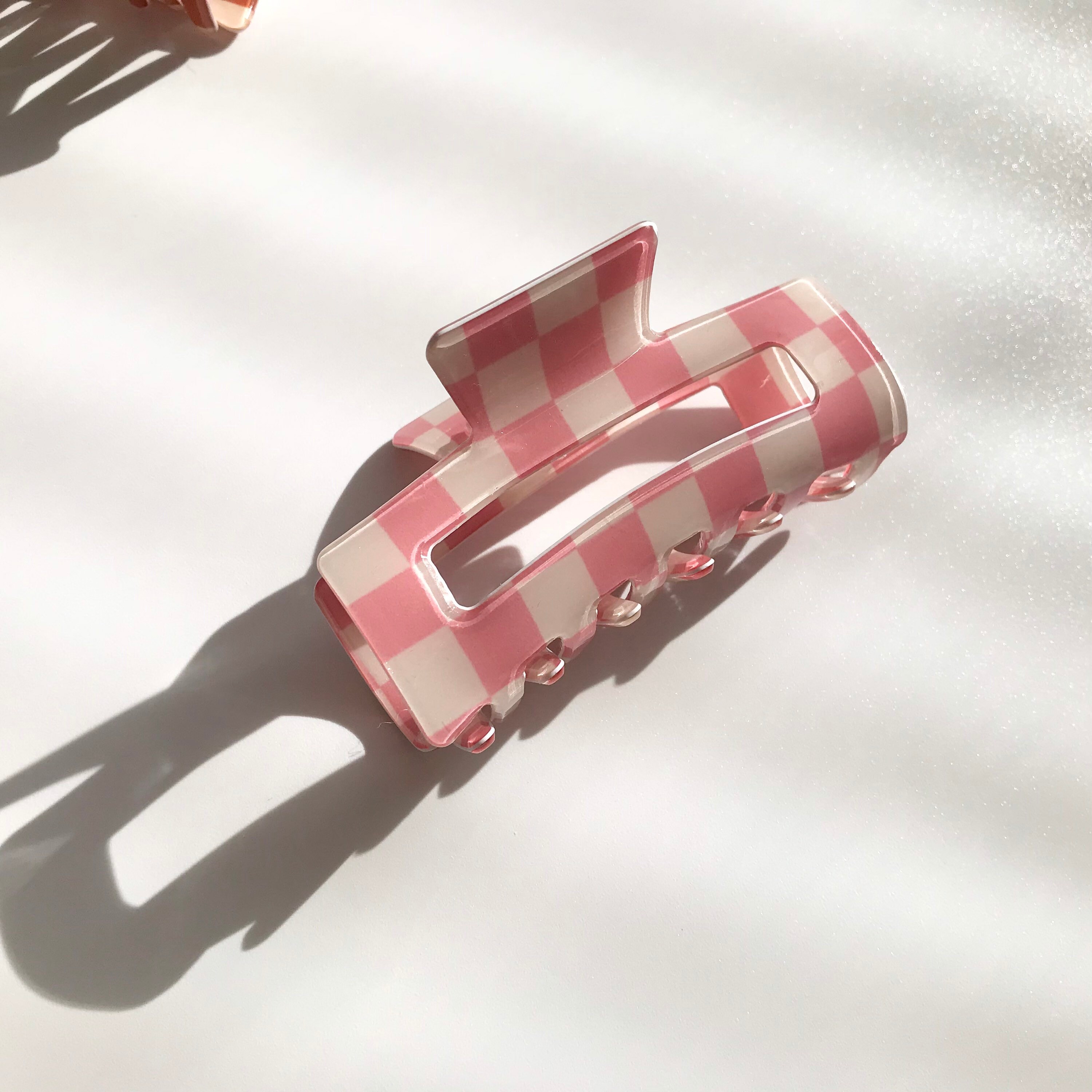 Checkered Hair Claw Retro Vintage Inspired Hair Claw Clip Etsy