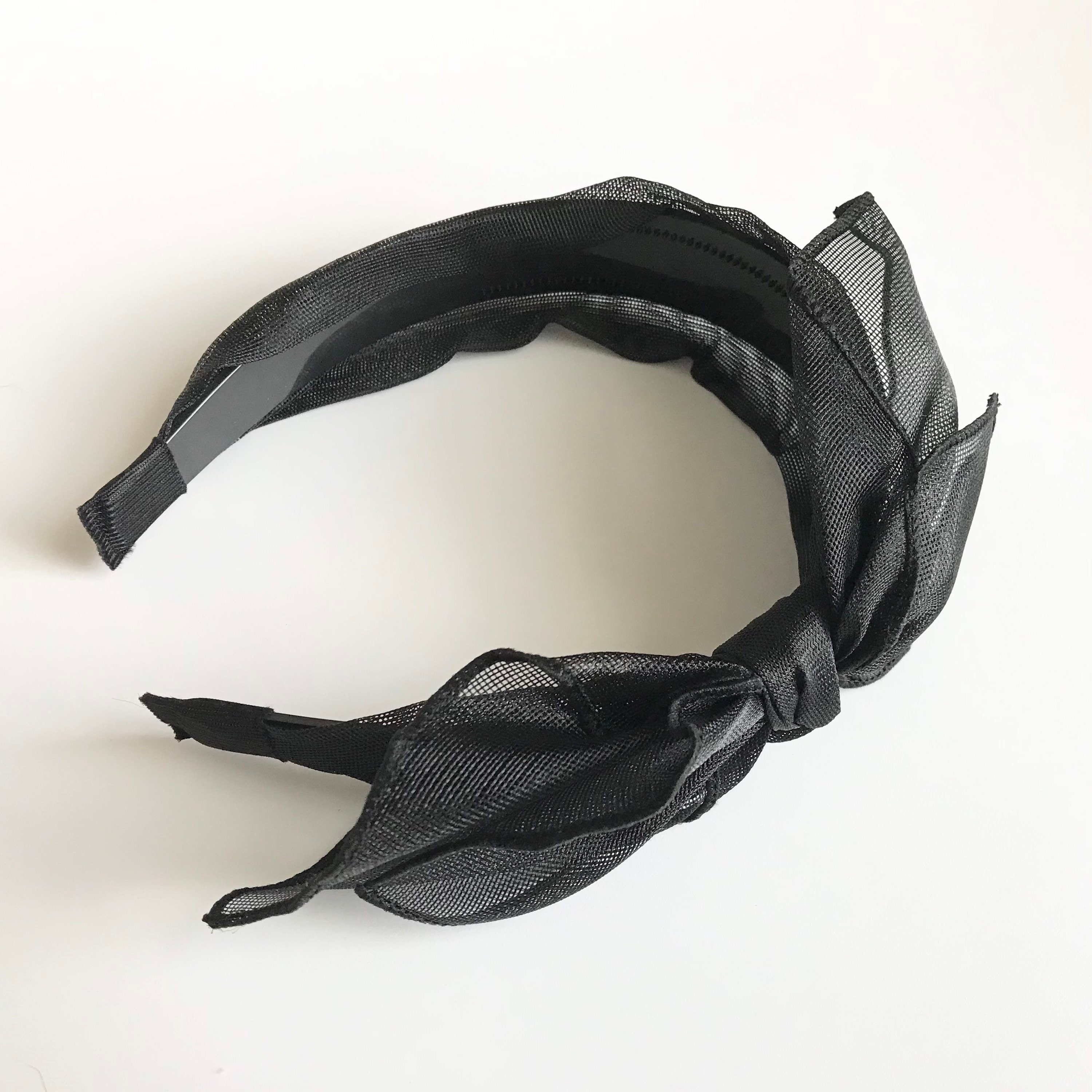 Headband With Bow Black Navy Headband Bow Headband for Women Etsy UK