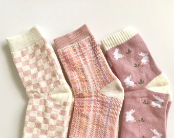 3 Pairs Women’s Winter Socks, Winter Animal Socks Set, Women Socks, Novelty Socks