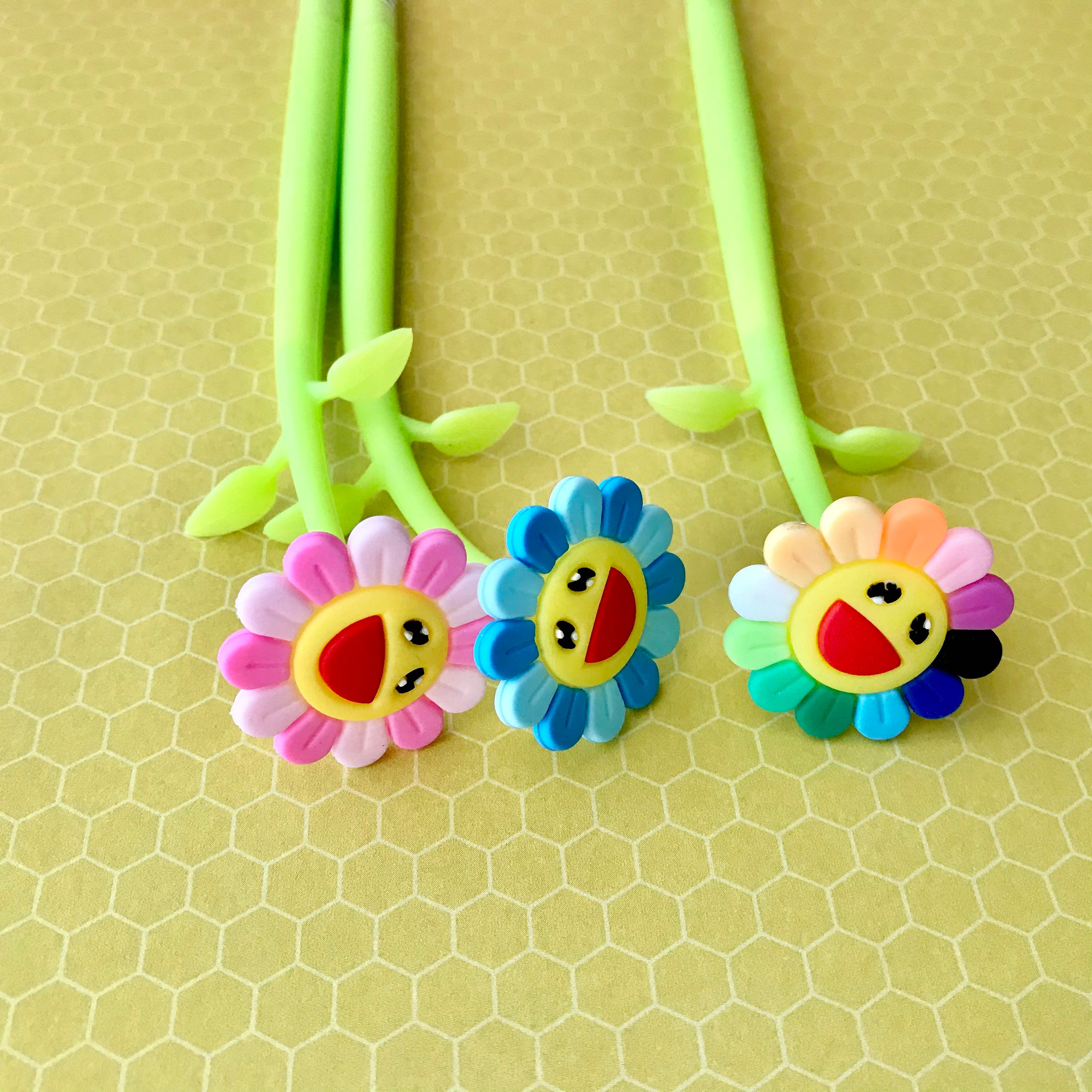Flower Pens Sunflower Pens Plant Pens Rainbow Pens Novelty Etsy Canada