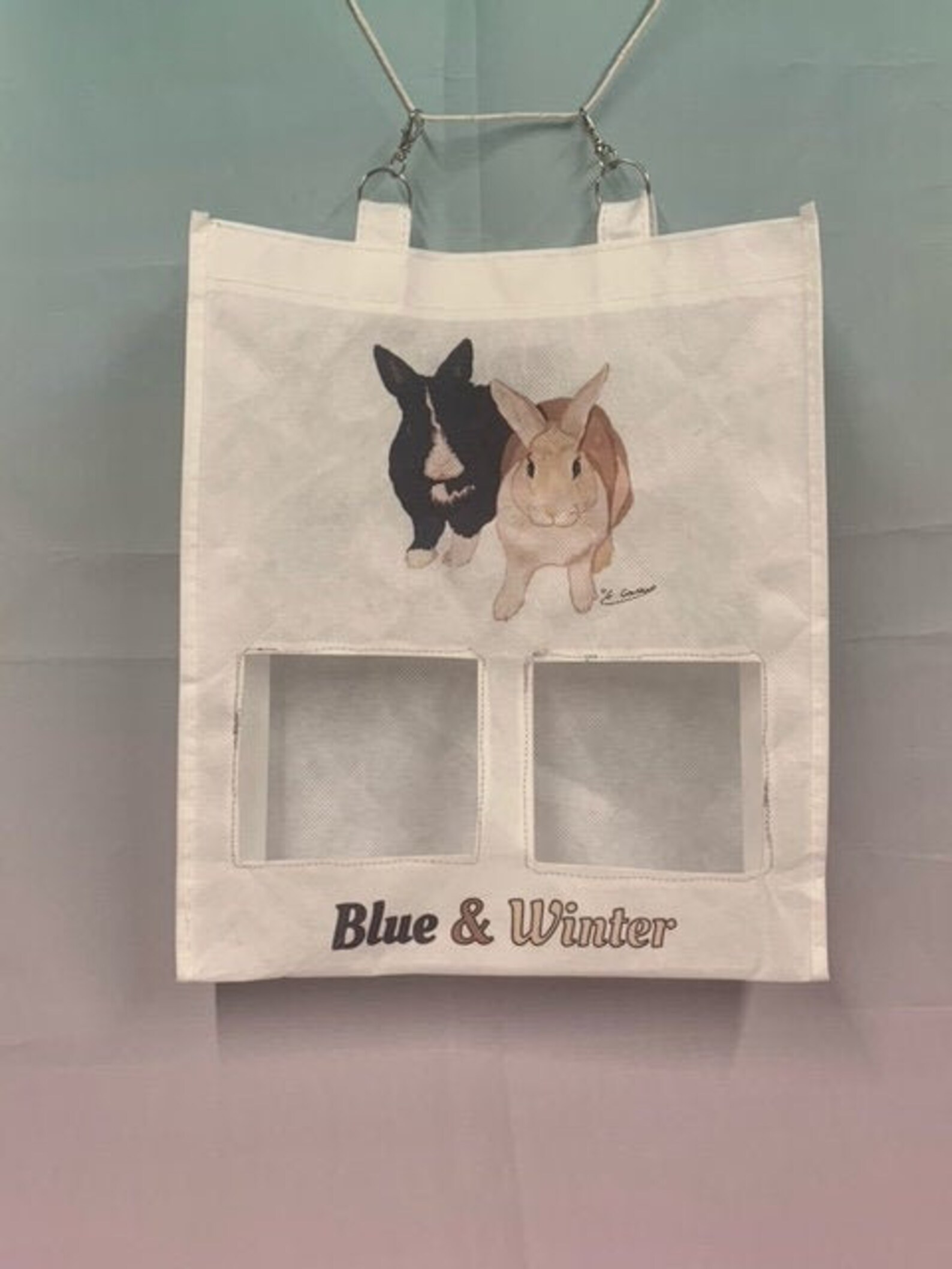 Personalised Bunny Hay Bag UK Etsy