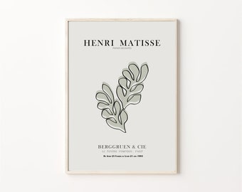 Henry Matisse Print, Matisse Decoupes, Henry Matisse Poster, Matisse Abstract Art, Matisse Leaves, Exhibition Poster, Matisse Wall Decor