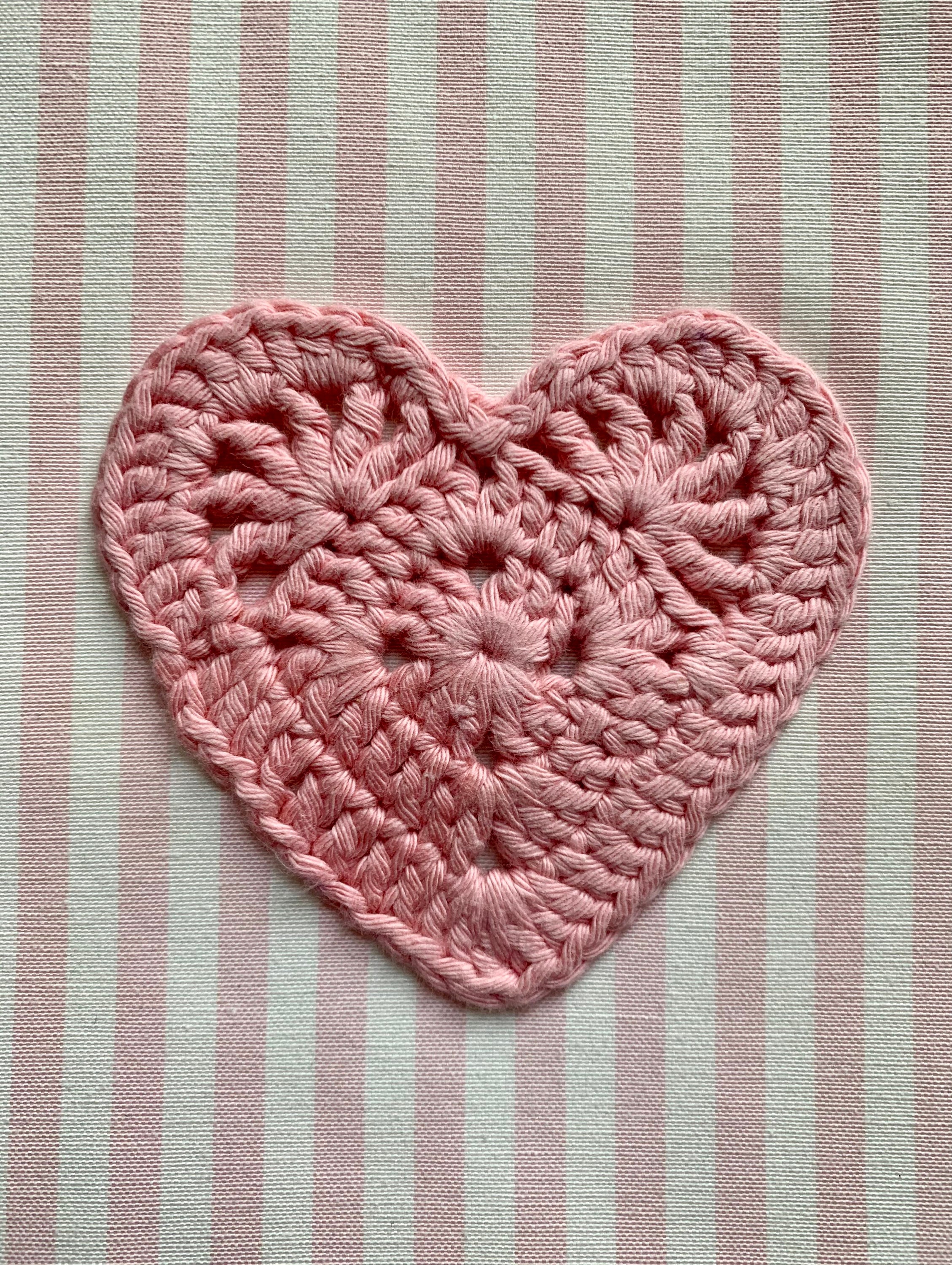 Crochet Heart Coasters. Handmade. Knitted. Small hearts. | Etsy