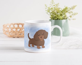 Dachshund Mug, Stay Pawsitive, Personalized Dog Mug, Pet Lovers, Coffee Mug, Ceramic Mug