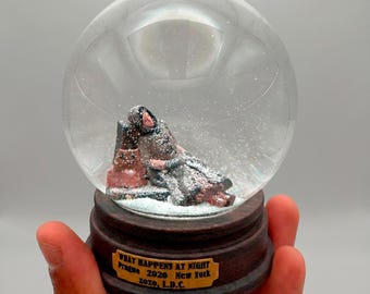 Op maat gemaakte 3D-geprinte sneeuwbol – gepersonaliseerde full-colour miniatuur aan de binnenkant – Uniek cadeau voor elke gelegenheid